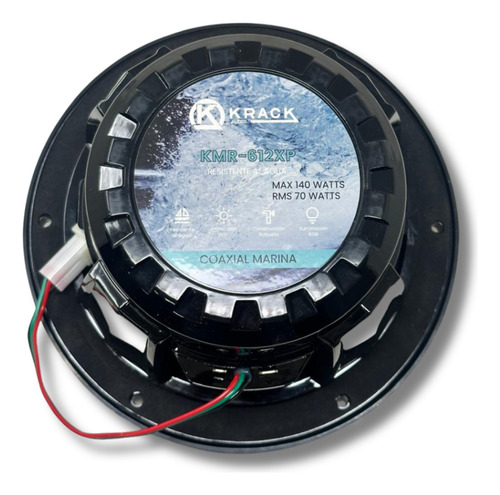 Excelente Par De Bocinas Marinas Krack Audio 100w Kmr-612 Negro