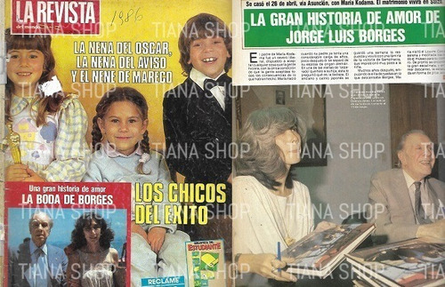 Revista Del Mundo_1986: Guido Kaczka_jorge L. Borges-kodama