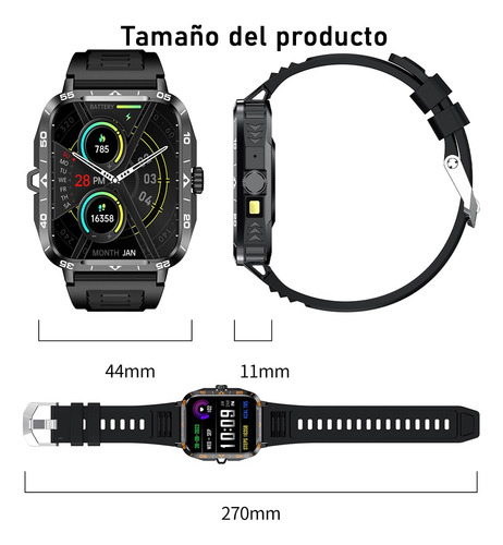 Reloj Inteligente 1.95 Bluetooth Llamada Hombre Smart