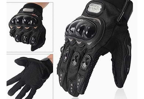 Guantes Para Moto Con Protecciónes Color Negro