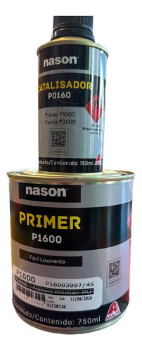 Primer 2k Axalta Nason P1600 5:1 Kit X 5,4lts (6un C/cat)