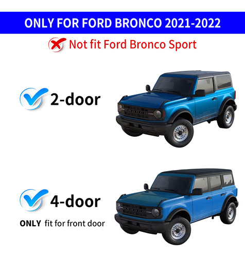 Rongtaod Fit Ford Bronco Caja Organizadora Almacenamiento