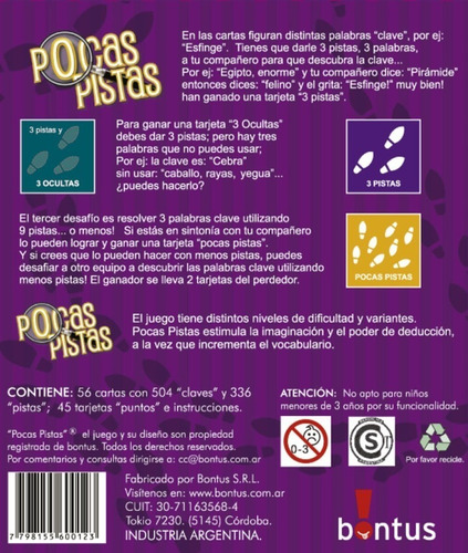 Pocas Pistas Puedes Descubrir Las Claves Ocultas Bontus