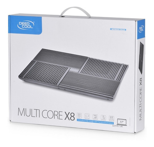 Imagen 10 de 10 de Base Notebook Deepcool X8 Aluminio 17 4x Coolers De 100mm!!