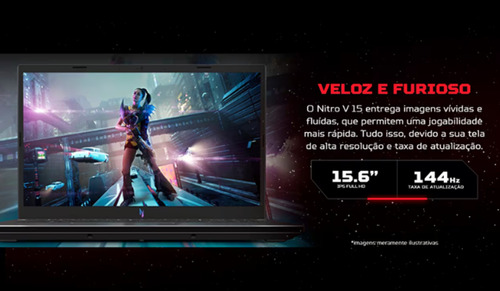 Notebook Acer Nitro V15 ANV15-51-58AZ Core I5-13420h 8gb 512gb Rtx 3050 Cor Preto - Excelente (Recondicionado)