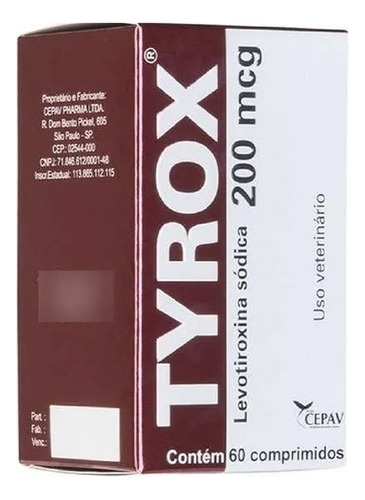 Repositor Hormonal Tyrox 200 Mcg Único