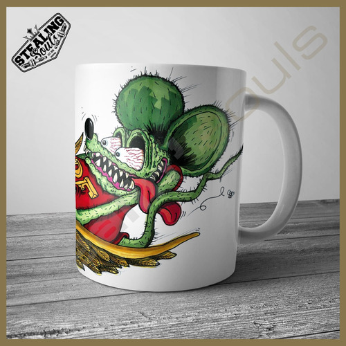 Taza | Hot Rat / Rod #058 | Mooneyes / Rat Fink / Clay Smith