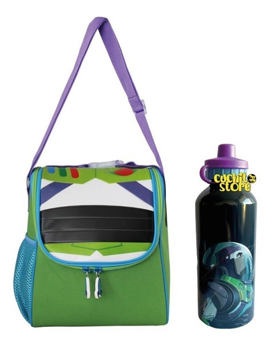 Lonchera Carry Toy Story Buzz Lightyear + Botella Metalica
