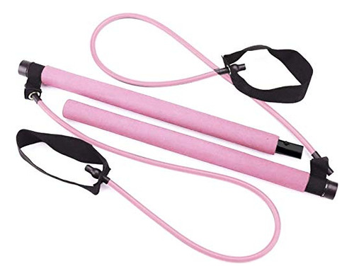 Estudio De Pilates Portátil Con Banda De Resistencia Para Hacer Ejercicio En Casa, Gimnasio, Pilates, Reformador De Cuerpo Moldeador Para Pilates Para Yoga, Fitness, Estiramiento (rosa)