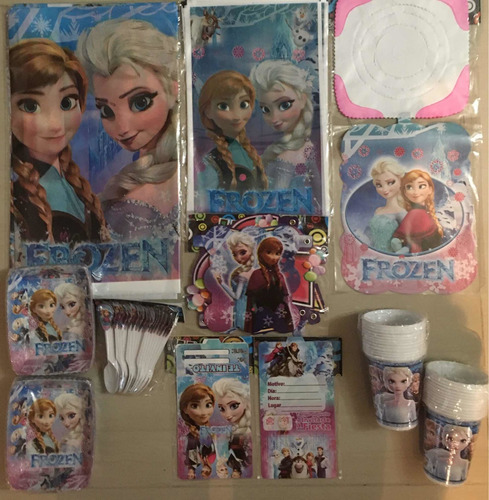 Kit  Decoracion Piñata Fiesta Infantil  Frozen