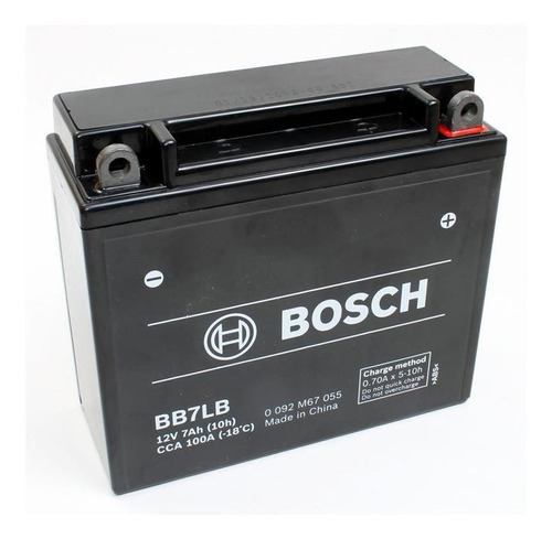 Bateria Moto Gel Bosch 12v 7ah Bb7lb = Yb7lb Guerrero
