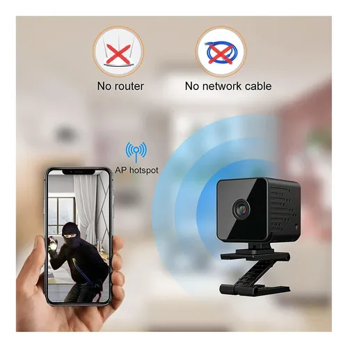 Camara Mini Espia Wifi Alexa Google Home Vision Nocturna Vq9