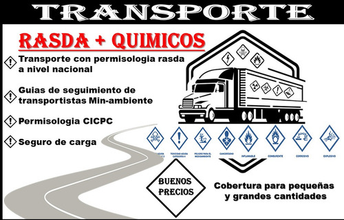 Imagen 1 de 5 de Transporte ,fletes Rasda , Racda , Resquim , Quimicos