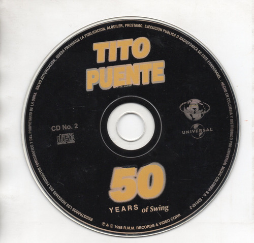 Tito Puente 50 Years Of Swing Tres Cd Ricewithduck (Usado)