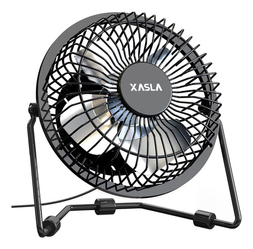 Ventilador De Escritorio Xasla Silencioso Mini Negro