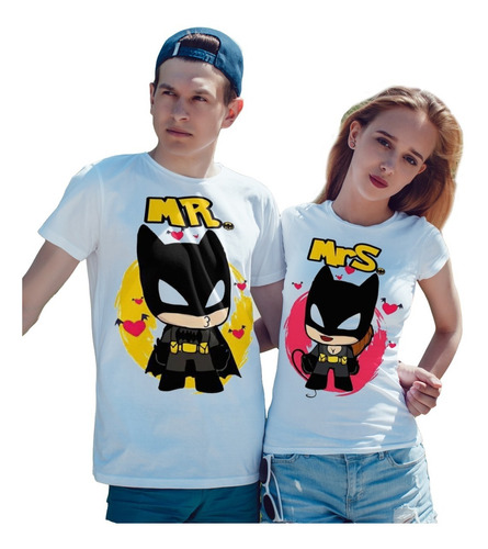 Playera Para Parejas Batman Gatúbela 