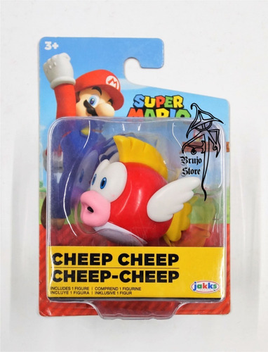 Figura World Of Nintendo Cheep Cheep 2.5 PuLG 4cm Brujostore