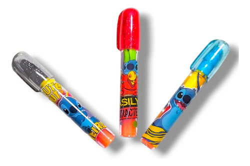 3 Gomas Push Forma De Stitch Diferentes Diseños Con Aroma