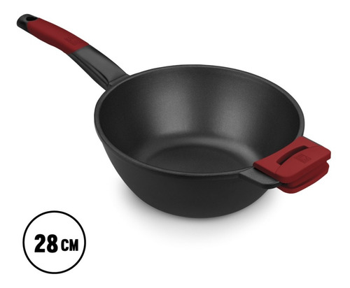 Wok Antiadherente 28 Cm Apto Inducción Bra Premiere