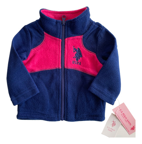 Campera Polar Bebe Us Polo Assn Original Talle 3-6 Meses