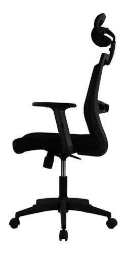 Silla Ejecutiva Mundo In Jm-318 Respaldo Tipo Mesh Cabecera Color Negro