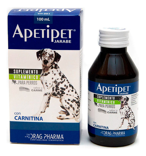 Jarabe Suplemento Vitaminico Apetipet Perros100ml