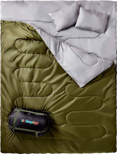 Saco De Dormir Doble Sleepingo, Impermeable, Xl, 87x59''