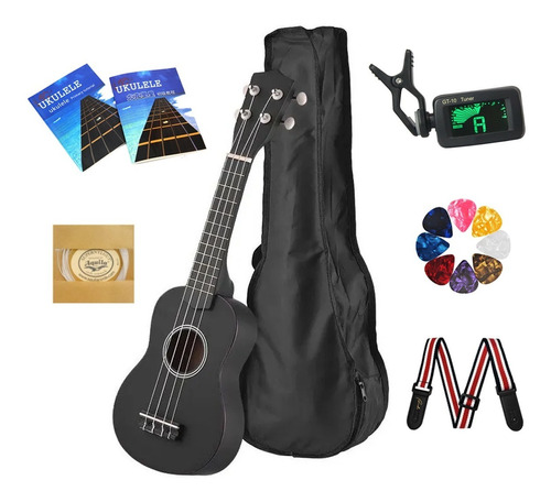 Kit De Sándalo Soprano Acustico Afinador 21 Pulgadas Ukelele