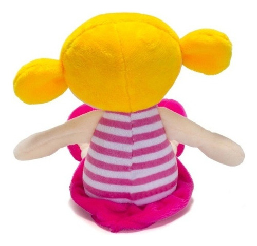 Boneco De Pelúcia Vestido Rosa Com Chocalho Unik Bc1713-f