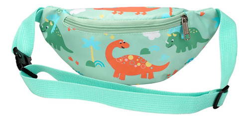 Riñonera Para Niños, Bonito Bolso Con Estampado De Dinosauri