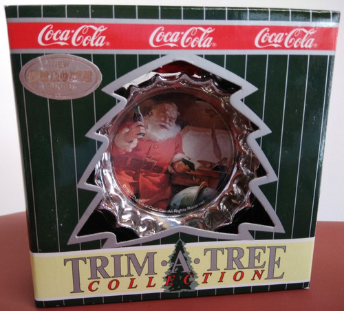 Coca Cola 1997 Cap Santa Reads Trim A Tree Collection