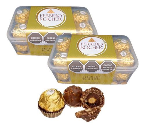 Ferrero Rocher 11 Caja 16p C/u Total 176p Avellana Chocolate