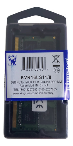 Memória Ram Notebook 8gb Ddr3 12.800 Pc3l