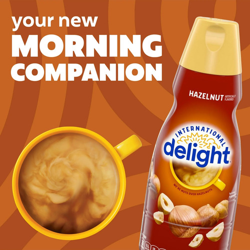 3 Pack Delight Crema Para Café Hazelnut 946ml C/u Importado