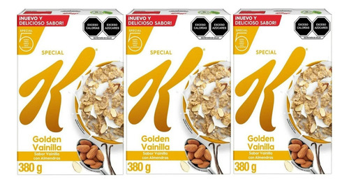 3 Cereal Kellogg's Special K Vainilla Con Almendra 380g