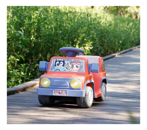 Bluey 6v Ride-on Edición Para Viajes Por Carretera Msi