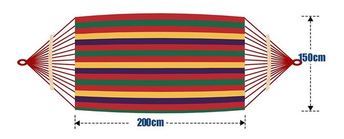 Imagen 9 de 9 de Hamacas Paraguayas 200x150 Cm 2 Plazas Con Barral