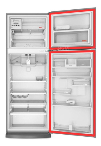 Borracha Gaxeta Geladeira Porta Freezer Electrolux Di80x