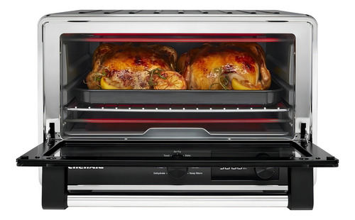 Forno de mesa elétrico KitchenAid KCO124 21L preto fosco 127V