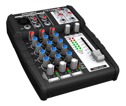 Imagem 4 de 4 de Mesa De Som Automotivo 12v Stm0803 3 Canais 4 Eq. Band