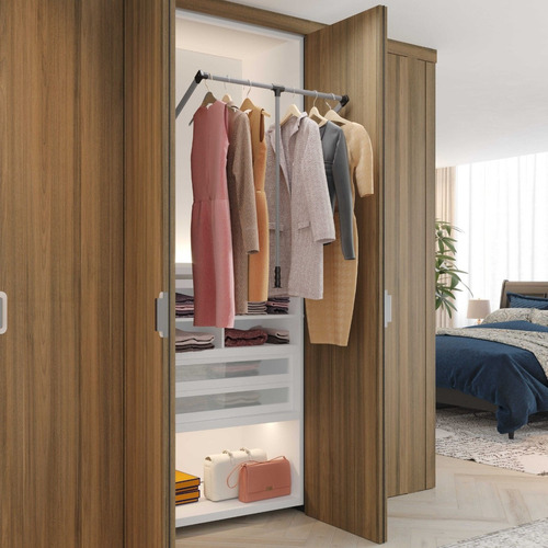Cabideiro Basculante Extensível Champanhe 870 A 1200mm 12kg
