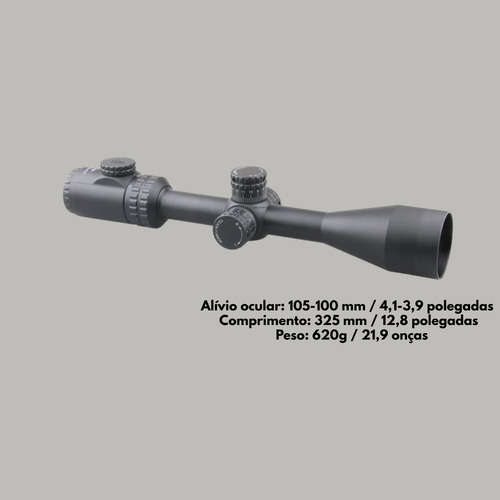 Luneta Vector Optics Hugo 3-12x44gt Sfp Purgada Nitrogênio