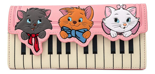 Cartera Loungefly Disney Aristocats Piano Kitties De Piel Si