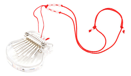 Cuerda Acrílica Transparente De 8 Tonos Kalimba Red Rope Xa6