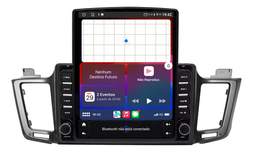 Central Multimidia Tesla Rav4 13/19 9,7p Octacore 4gb 64gb