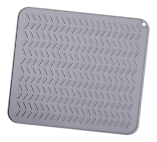 Bandeja De Silicona Para Secar Platos Que Protege Las S Gris