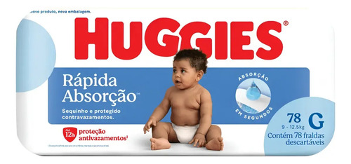 Huggies Tripla Proteção Fralda g 78 Unidades
