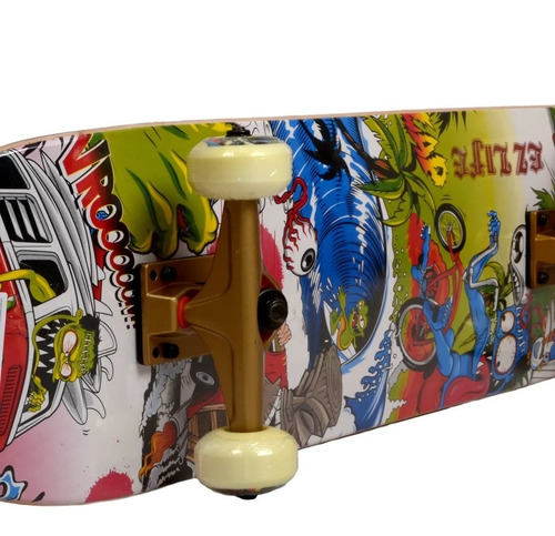 Skate Ez Life Completo Doble Cola Profesional Ez Life Anime