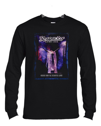 Polera Ml Rhapsody Of Fire Visions From The Enchanted Lands