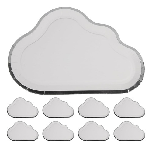 Platos De Papel Desechables Amosfun Plato De Comida En Forma